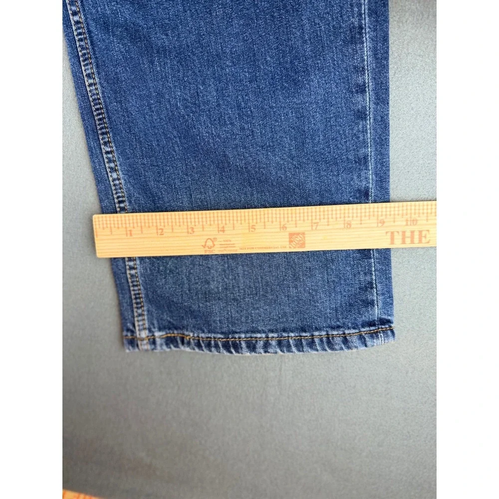 Levis 514 Straight Fit Mens Blue Denim Jeans 42x32 Medium Wash 00514-0857